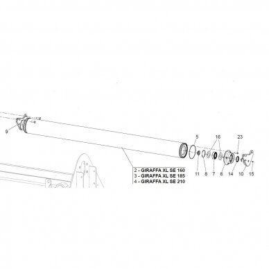 Kontravimo žiedas GIRAFFA D.80  F02050425R 1